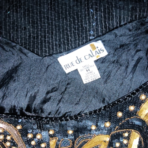 Rue de Calais pre-owned sparkly dress Size M - Picture 2 of 4